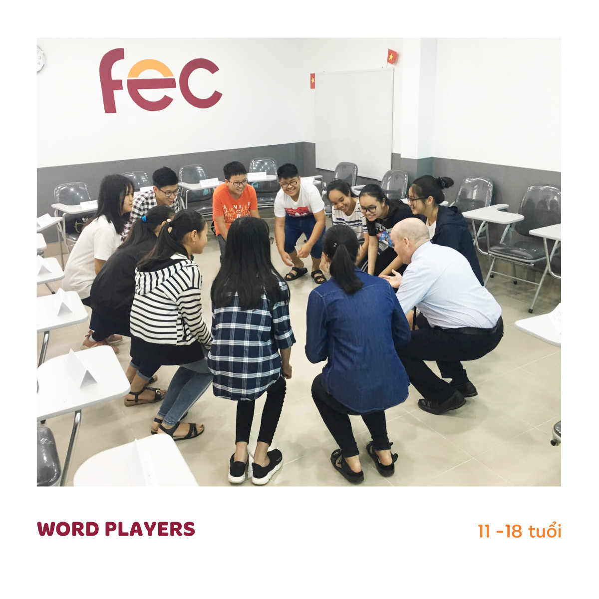 Một buổi học thú vị của lớp Word Players tại FEC